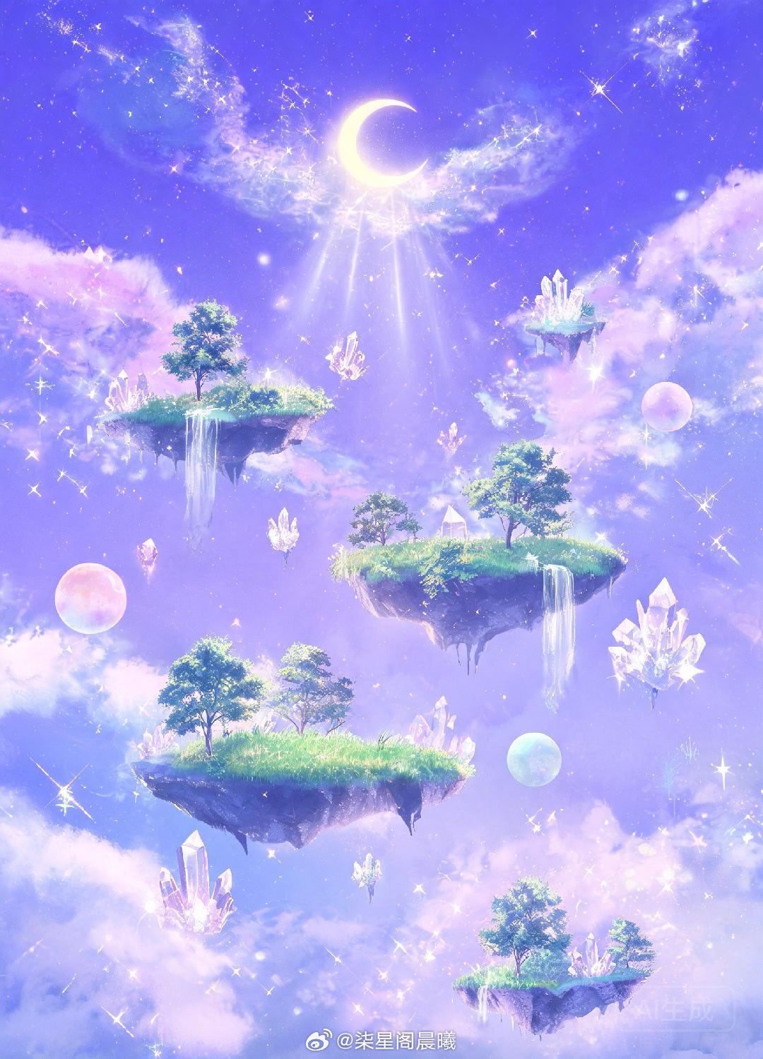 🌙深夜星空｜月亮入金牛·火星天王星精准合相✨姐妹们今晚的天象太治愈了🌙月亮刚