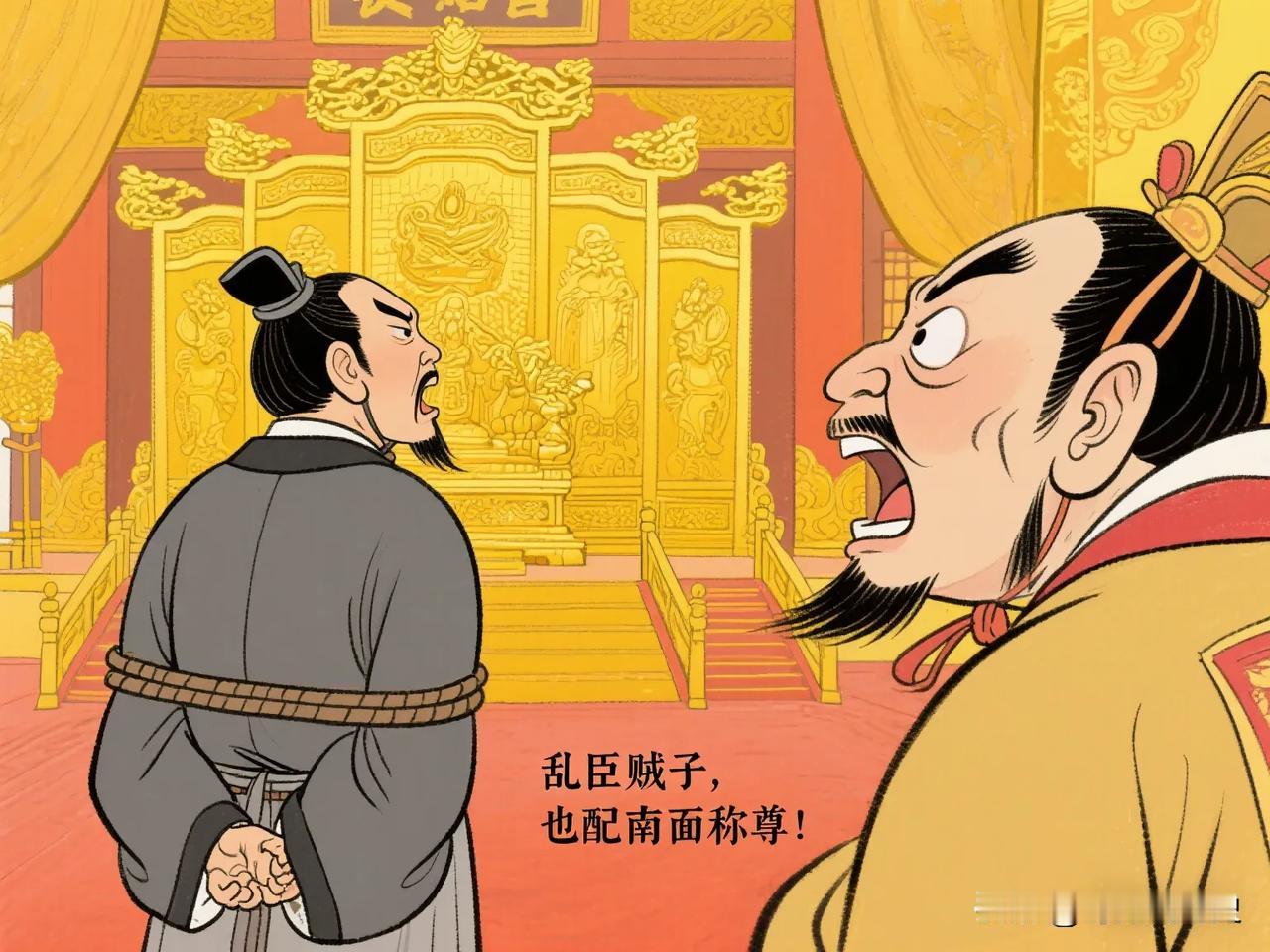 1402年，朱棣下令割了铁铉的耳鼻扔进油锅，煮熟后塞进铁铉口中问道：“逆贼，滋味