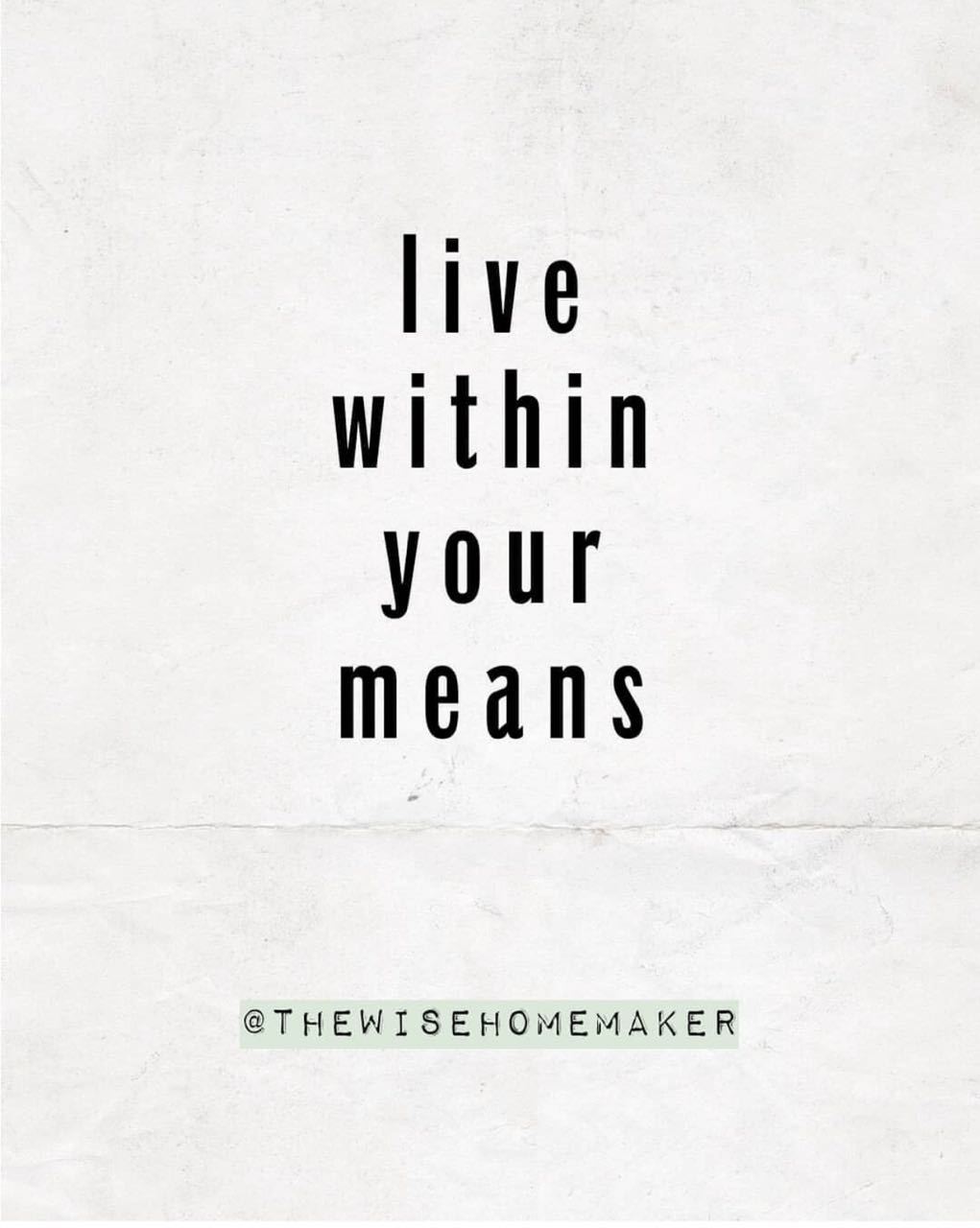 Live within your means 是英语常用短语。means 这里表