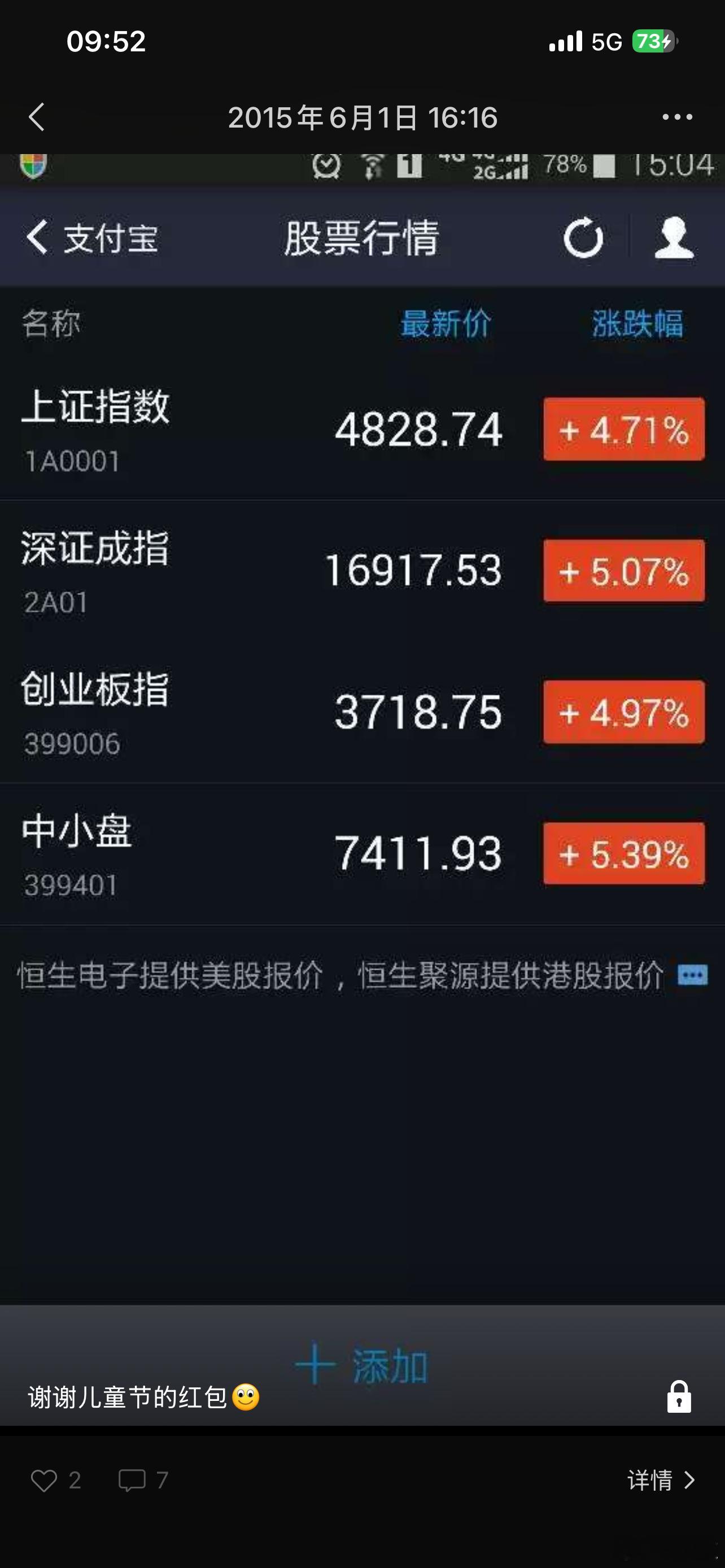 那年行情挺刺激的。