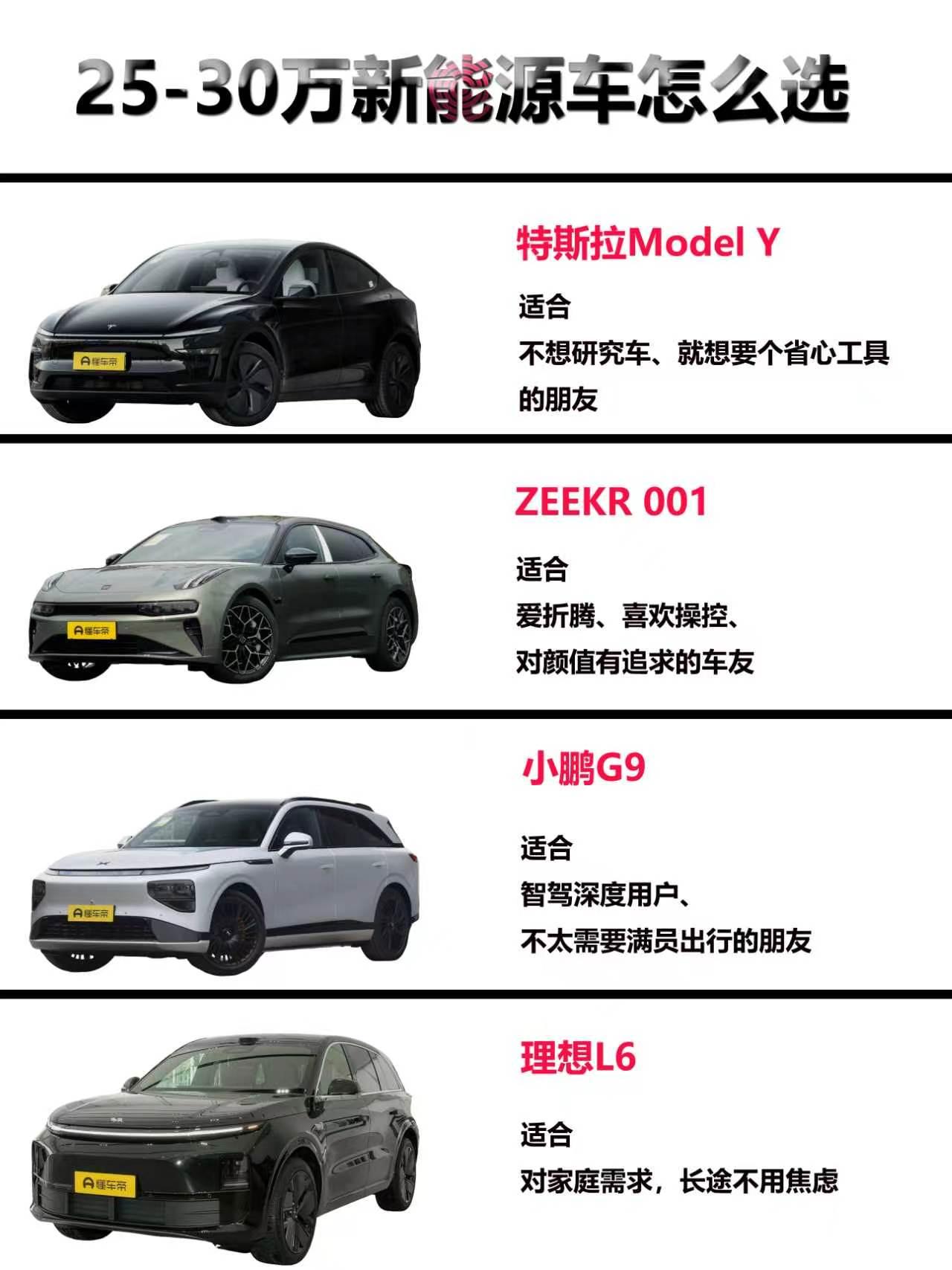 25-30万，说多不多说少不少，但确实是目前新能源最卷的区间。最近帮朋友看了很久