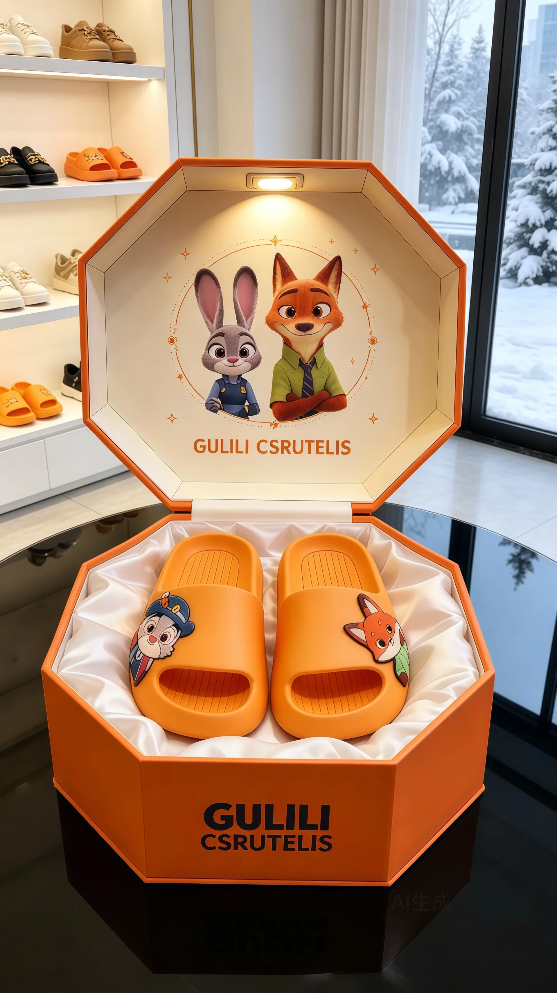 亲子拖鞋洗澡拖鞋 儿童拖鞋卡通拖鞋 朱迪尼克