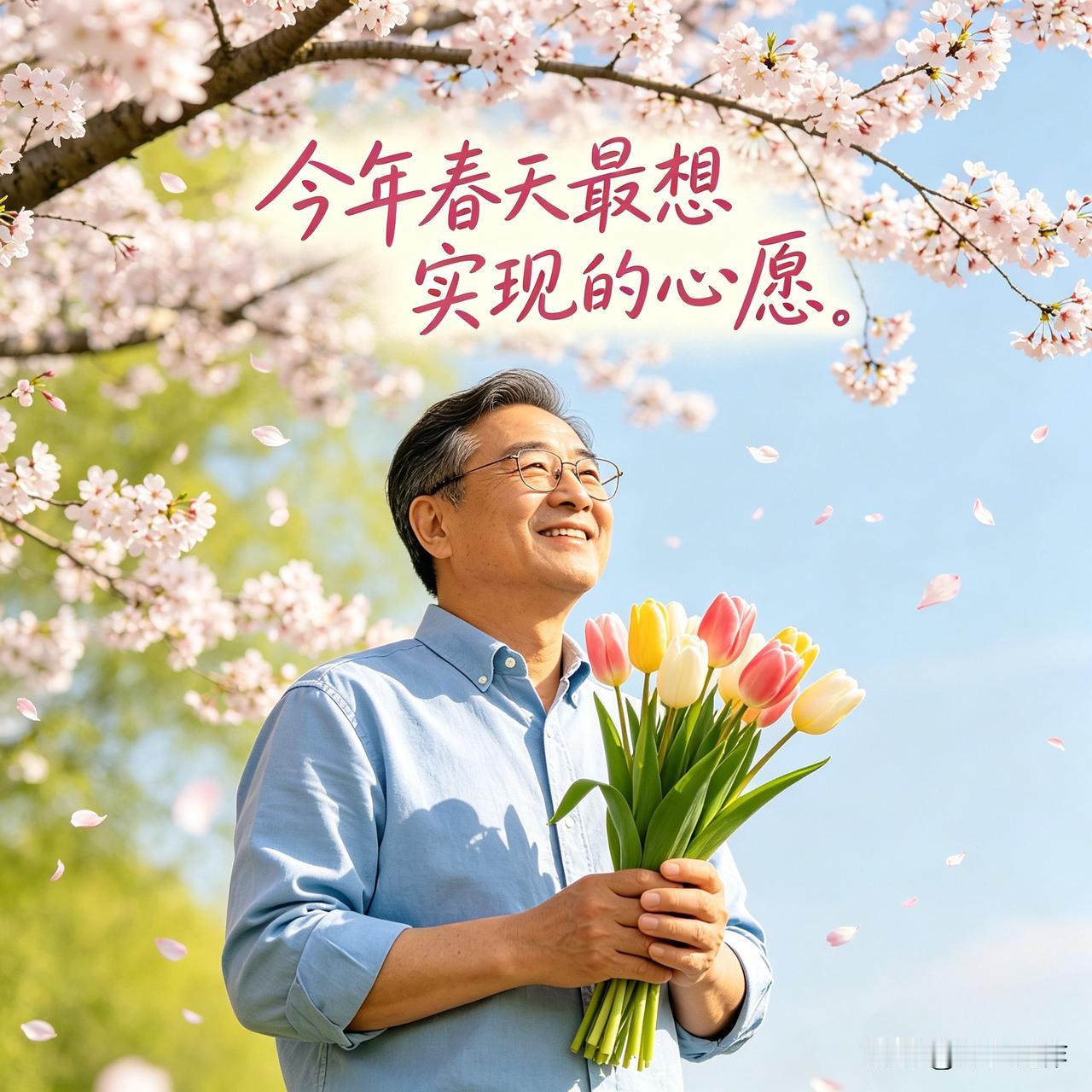 春风一吹，心愿就有了方向。今年春天，不求大富大贵，只愿家人平安健康，日子安稳顺遂