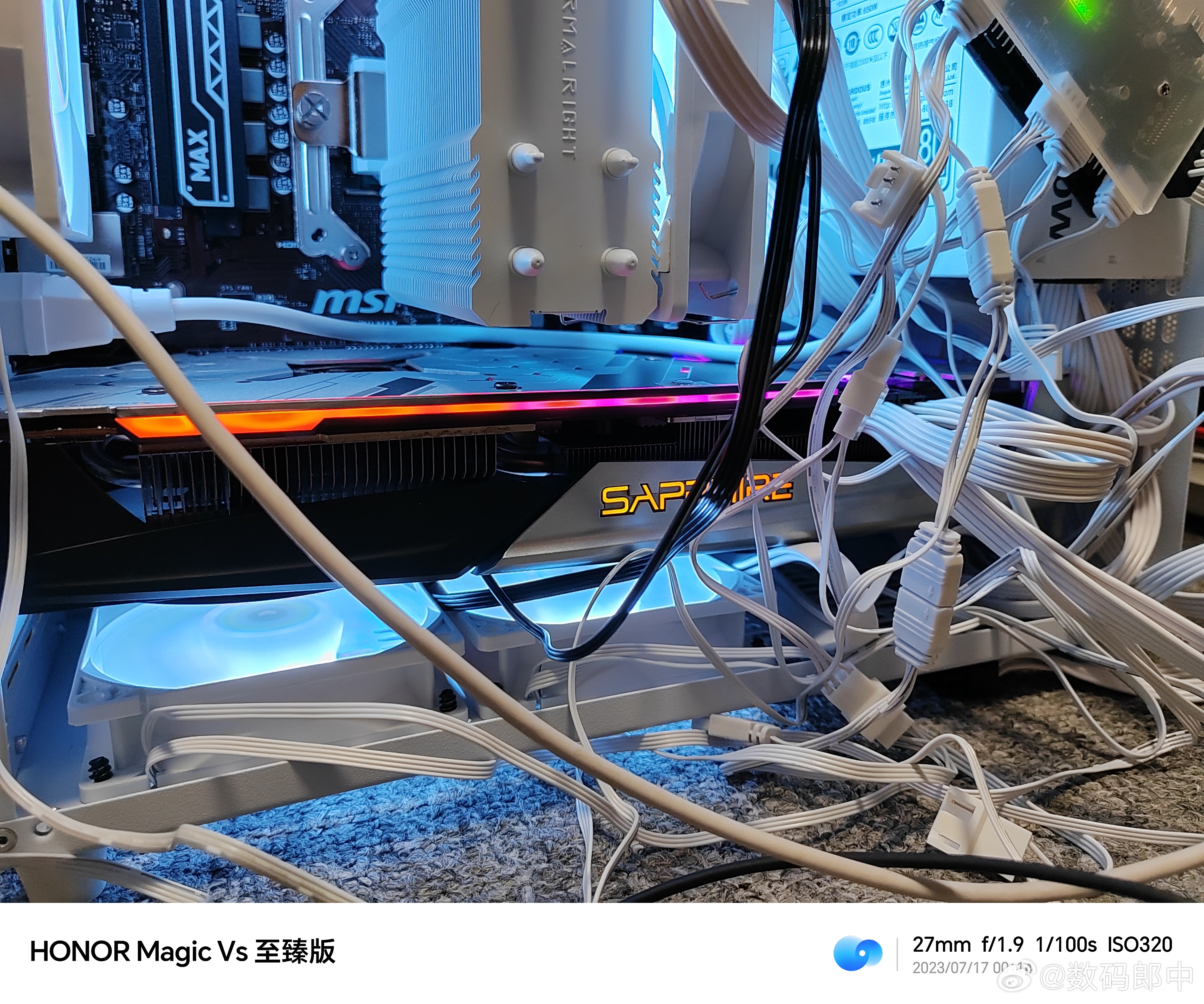 连夜攒出来电脑，正儿八经的rx5700xt矿卡，目前来看没有翻车，比较稳定，就是