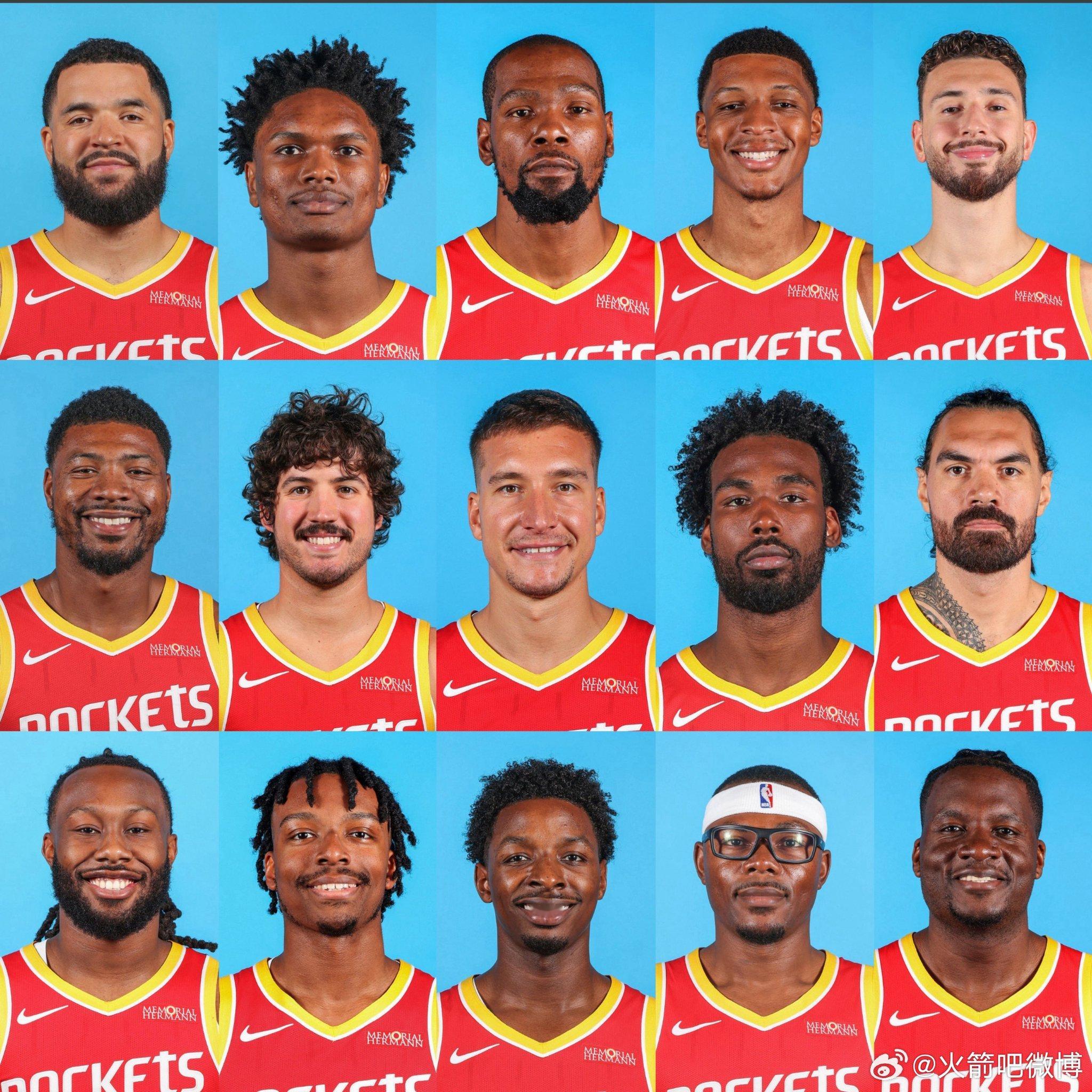 2026-2027赛季NBA火箭队全家福❤️🚀火箭媒体日nba媒体日休斯敦火箭
