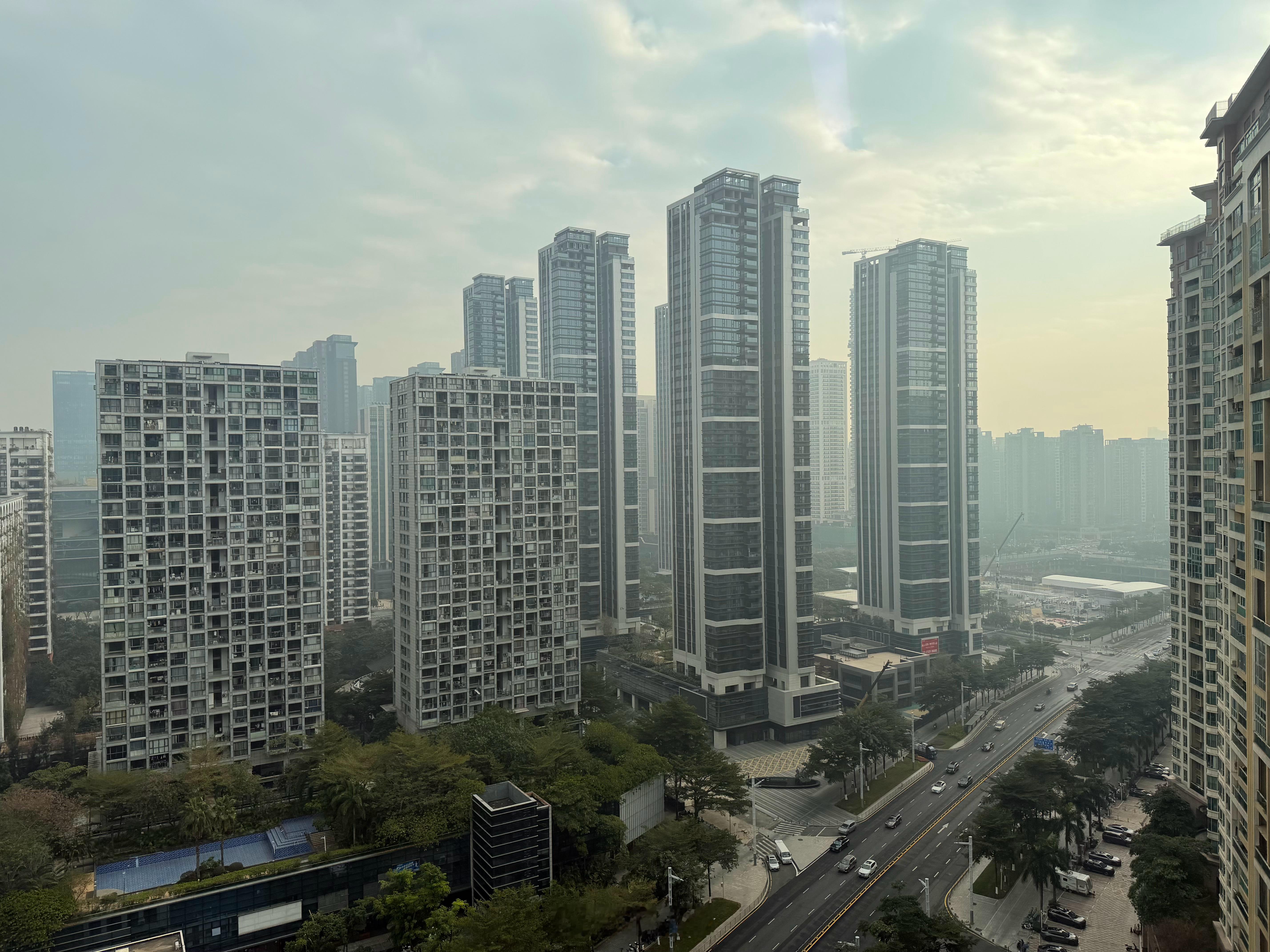 早安！今天深圳雾霾很严重啊 深圳·华润前海中心