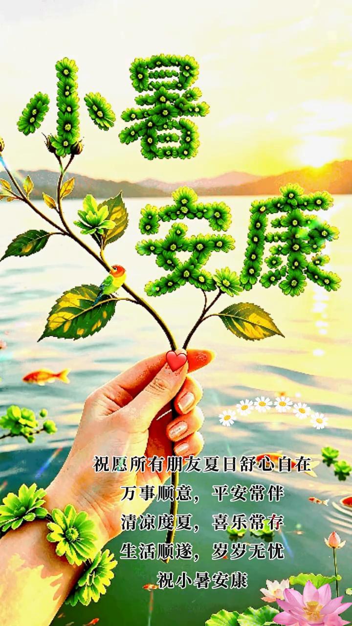小暑安康。
今天是七月七日星期二，也是小暑节气。愿你在这炎热的盛夏，有数不尽的快