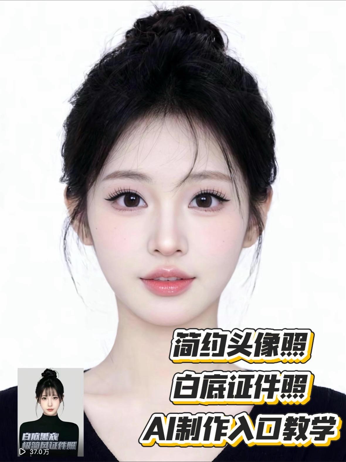 白底证件照。三秒教会你免费制作专属你的个性证件照～