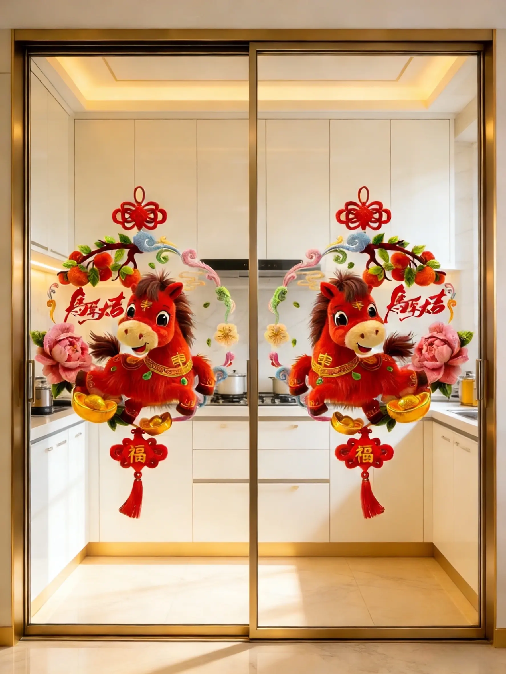 窗花 窗花贴 新年氛围感 马年大吉 家居好物