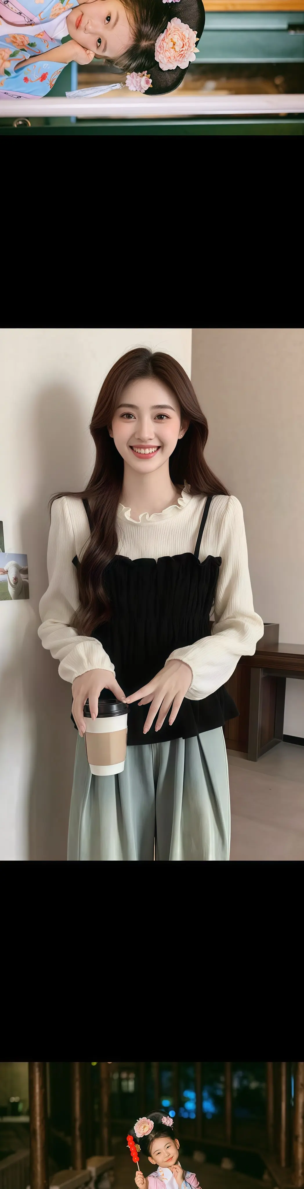 ❤️大码灯芯绒假两件上衣。