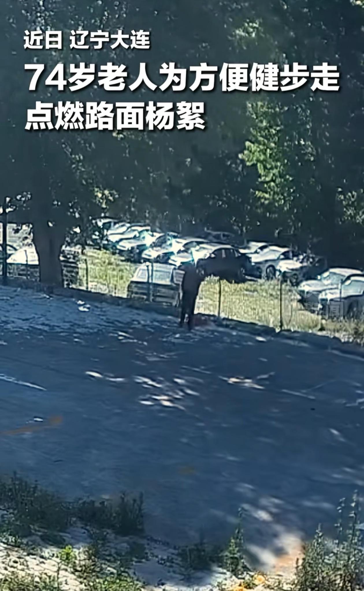 20辆新能源汽车着火也不能全怪这老人，老人是看杨絮太多才点的，杨絮到处飞才是罪魁