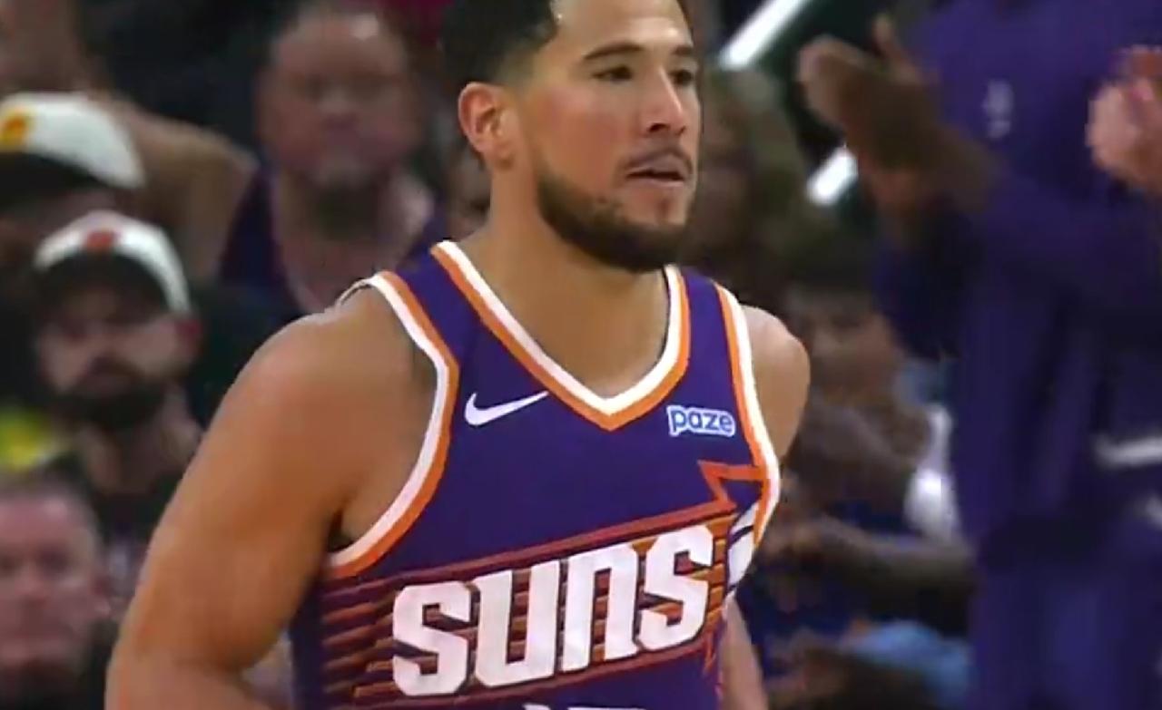 10月25日上午，NBA常规赛，球迷以为勇士要在客场拿下胜利，结果最后还是太阳1