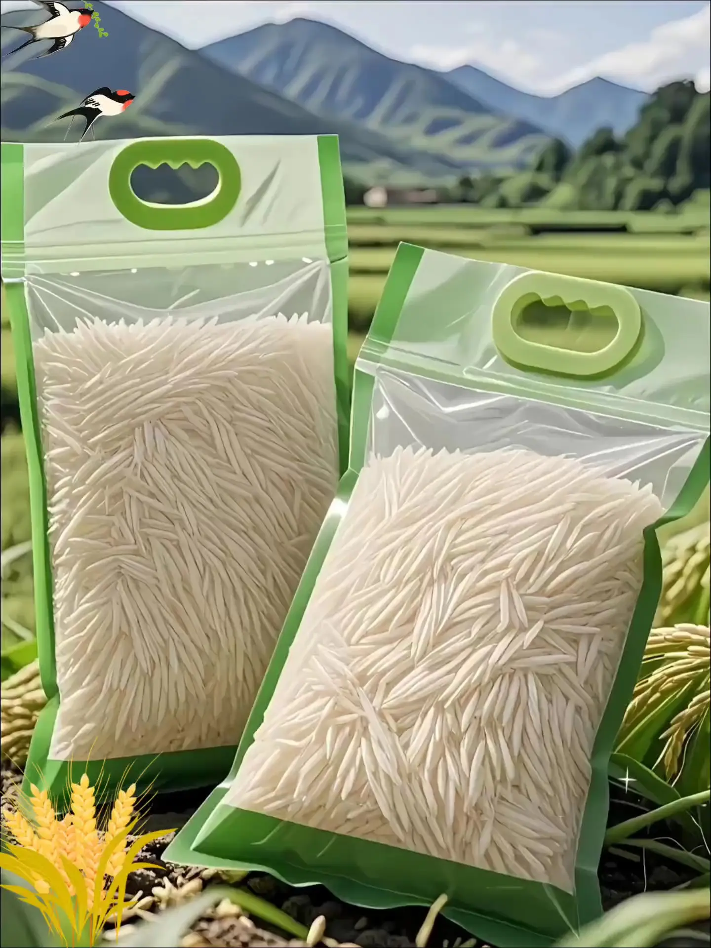 家人们，吃饭没？这个价入手五斤精选猫牙米，今天必须给你们分享这款猫牙长...