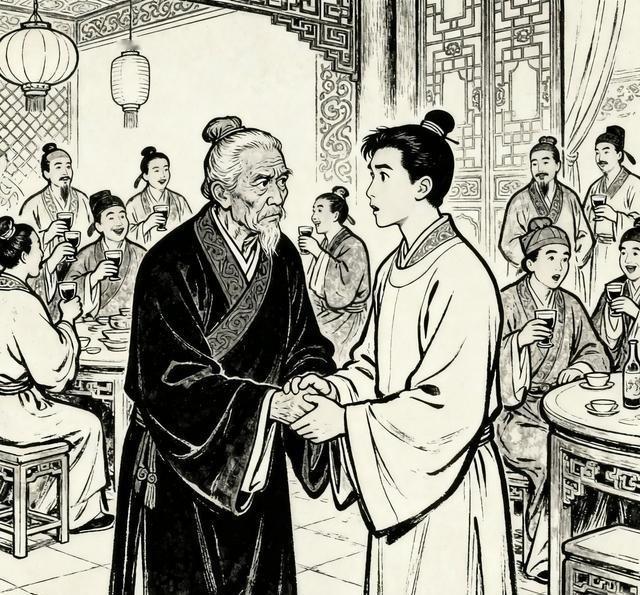 郭子仪交还兵权，回家后大宴宾客，酒后却拉着儿子说：从明天起，你要败光家产，做一个