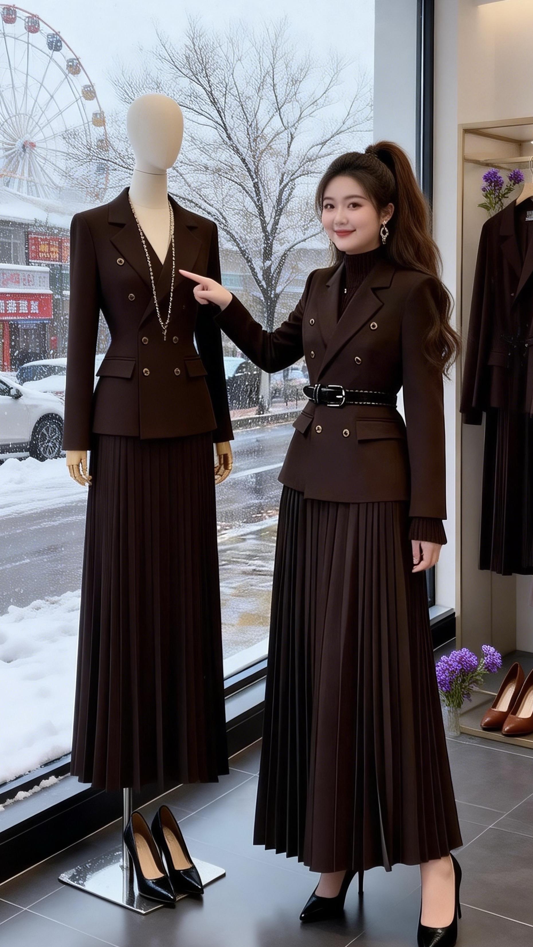 大码女装 秋冬的低调穿搭也能穿出高级感我已经想好过年怎么穿了冬季出游穿...