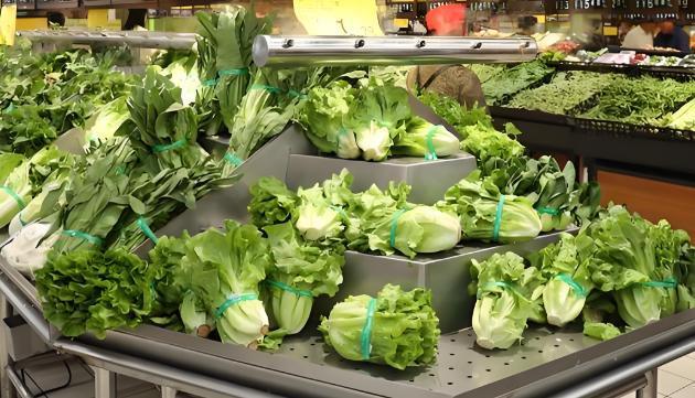 今天去小区附近的超市买菜，超市蔬菜售价：白菜0.38元、胡萝卜1.98元、白莲藕