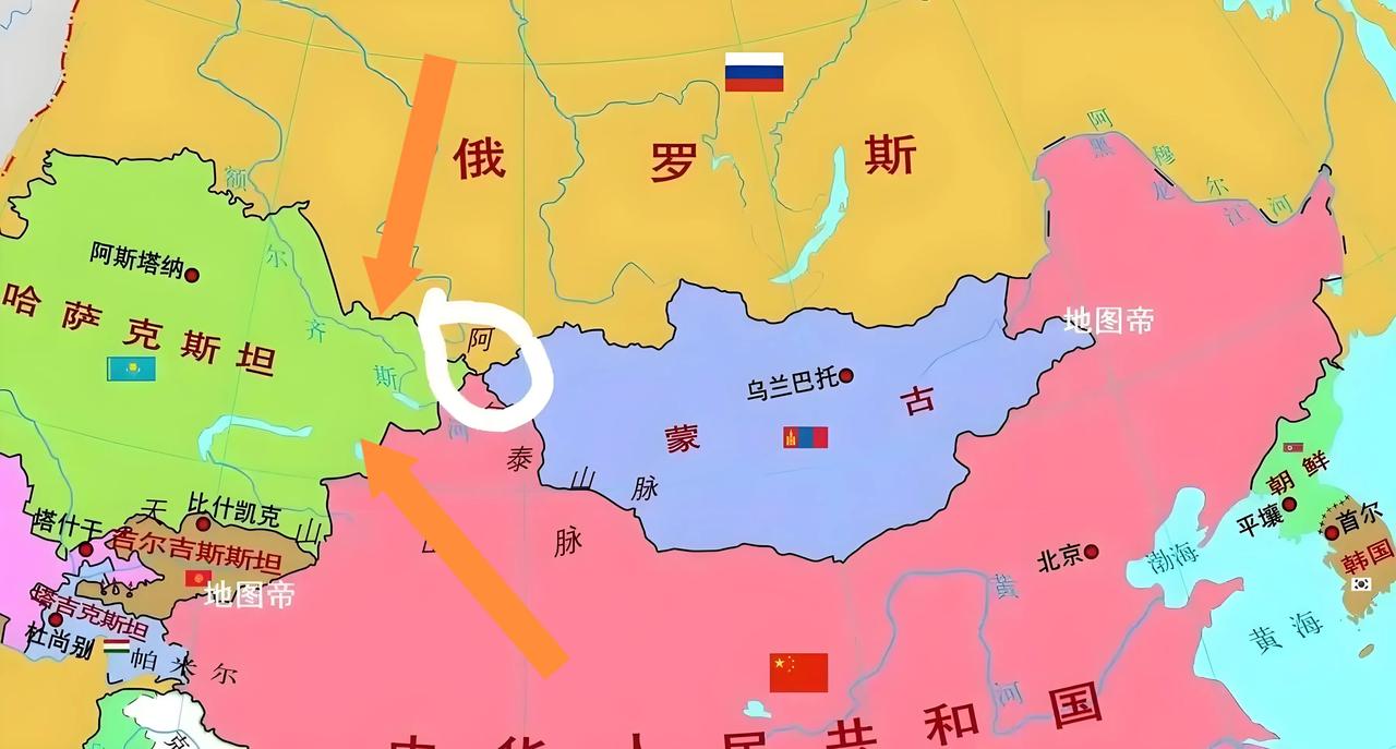 趁蒙古还在扣脑袋想的时候，哈萨克斯坦逮住机会，抢了蒙古财路。

俄罗斯有可能天然