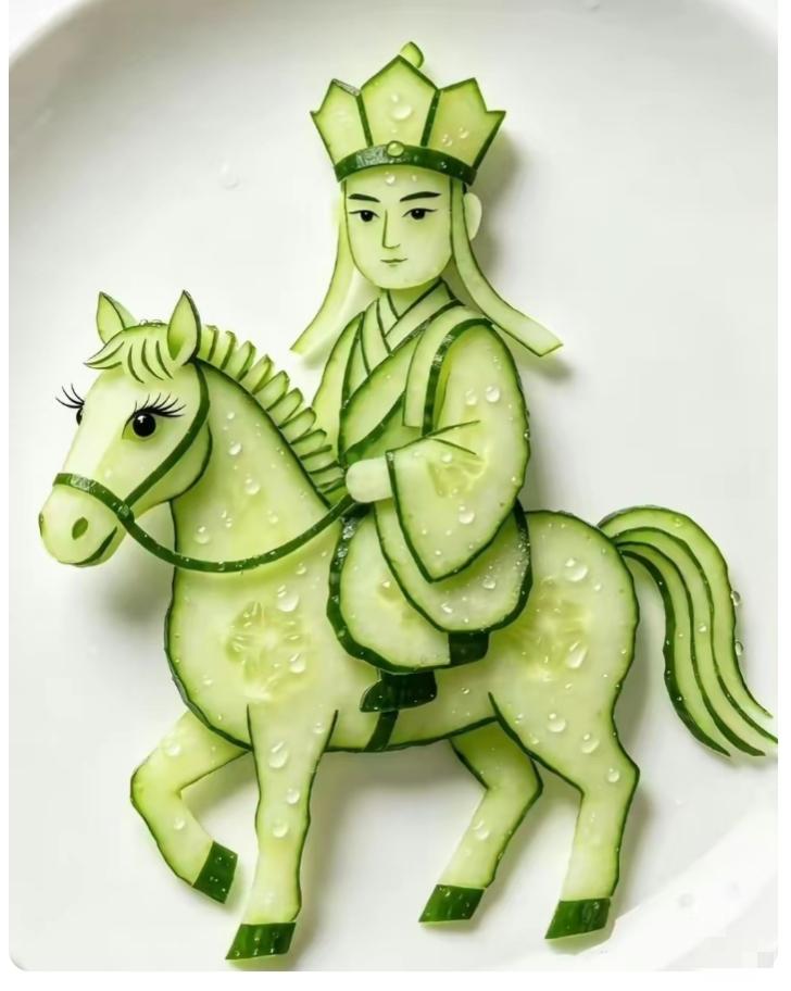 谁的手这么巧？用黄瓜竟然做出这么逼真的唐僧师徒三人！