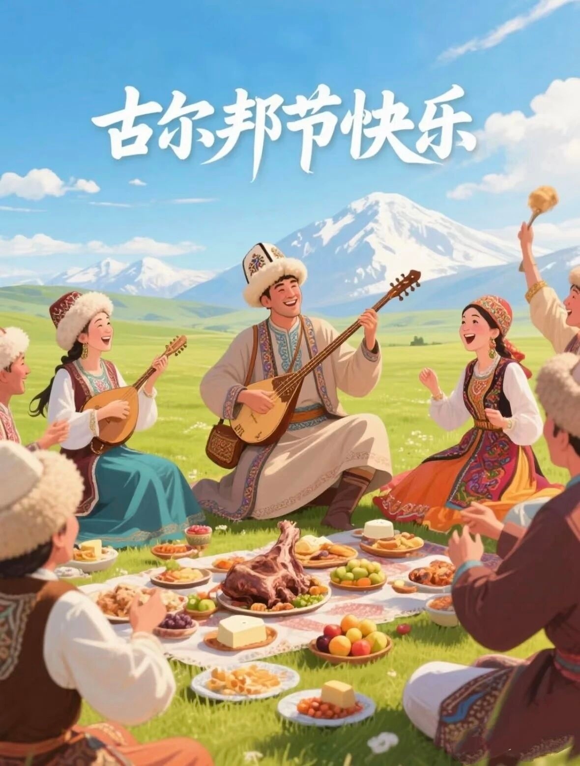 今日佳节祝大家古尔邦节快乐，工作顺利，身体健康，诸事顺意，阖家幸福！ 