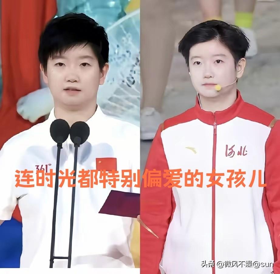 优秀又美好的莎莎连时光都偏爱和优待她！不怪大家都喜欢她！

莎莎的搭档之前就说过
