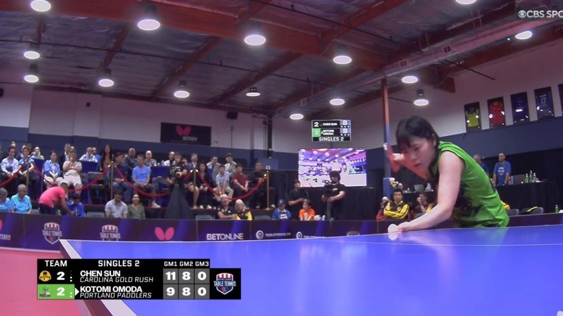 这个发球视角可以看到樊振东