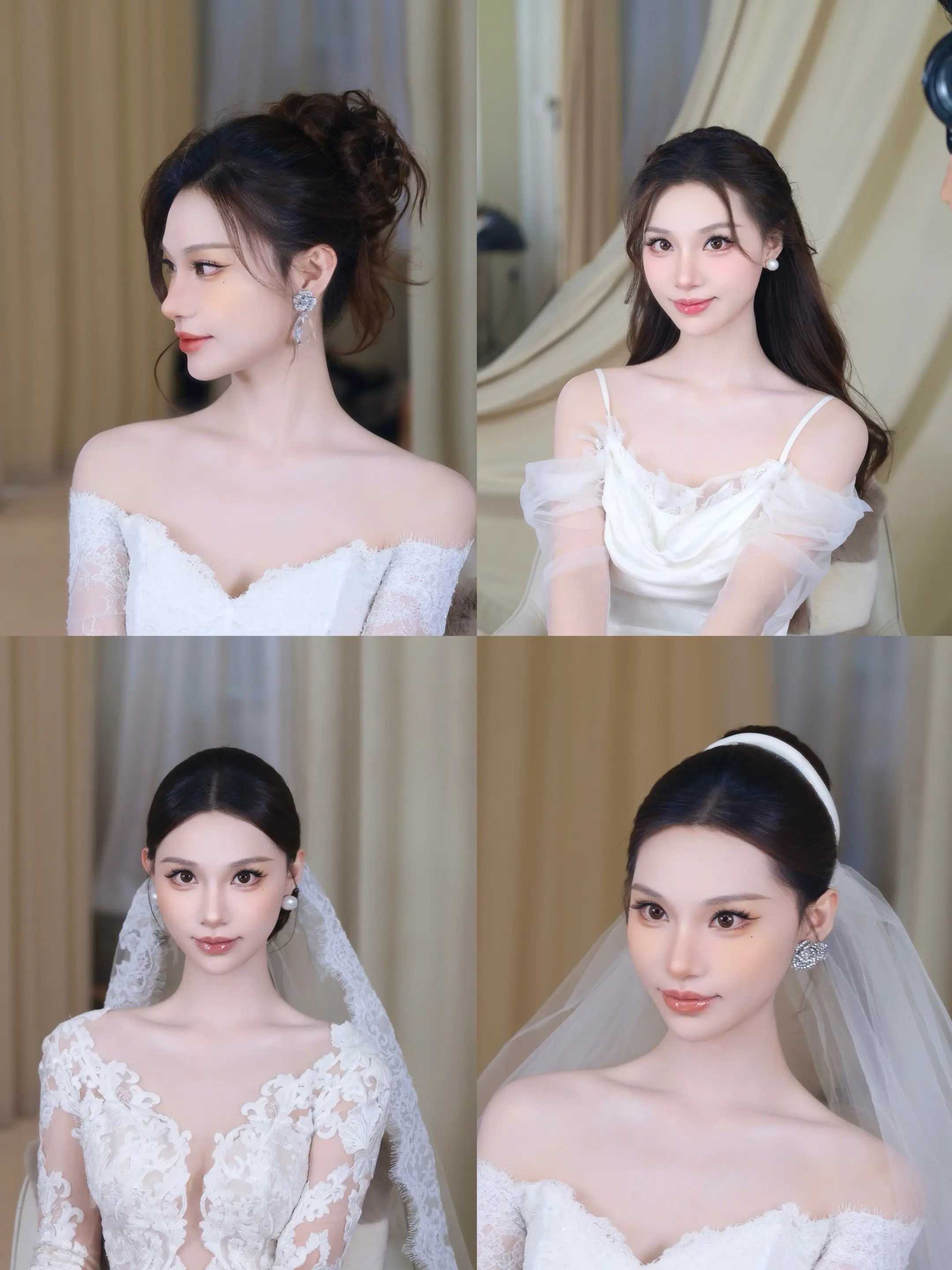新娘试妆。跟妆