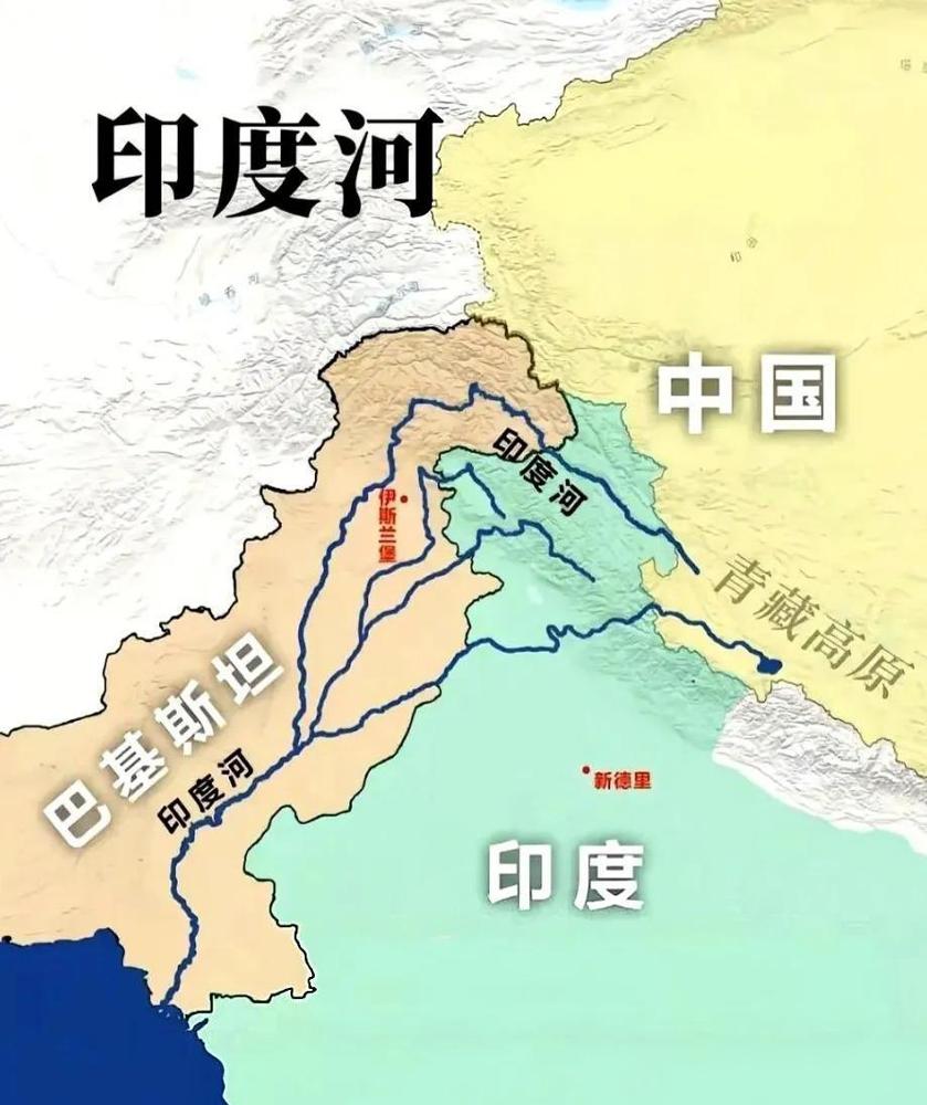 别再把印度河和中国截流扯上关系了。

事实就是印度河年均径流约2000亿立方米，