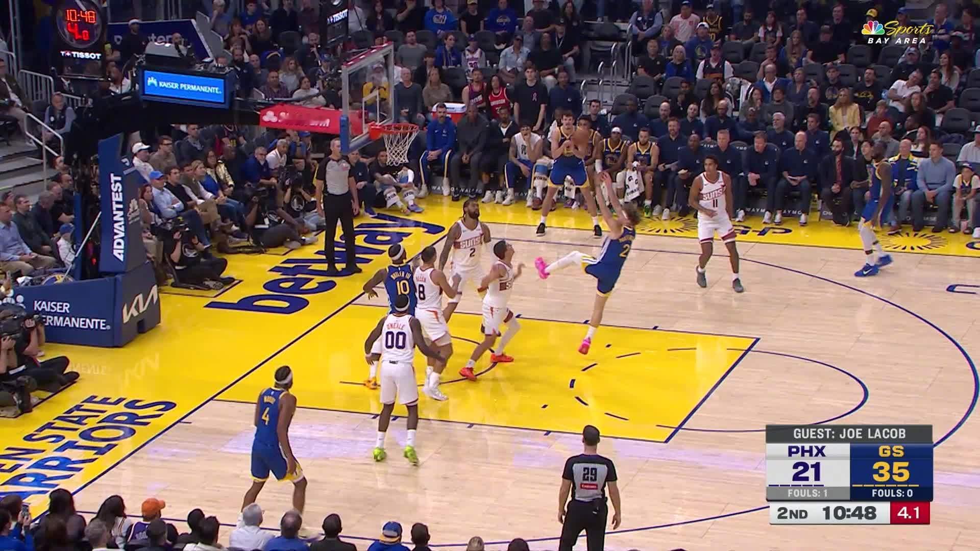 波齐姆斯基中距离命中🏀勇士37:21太阳。太阳vs勇士 ​​​