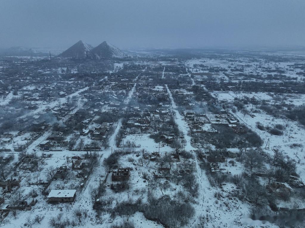 Toretsk，托雷茨克，乌克兰东部战斗最激烈的地区之一，乌克兰人已经在那里抵抗