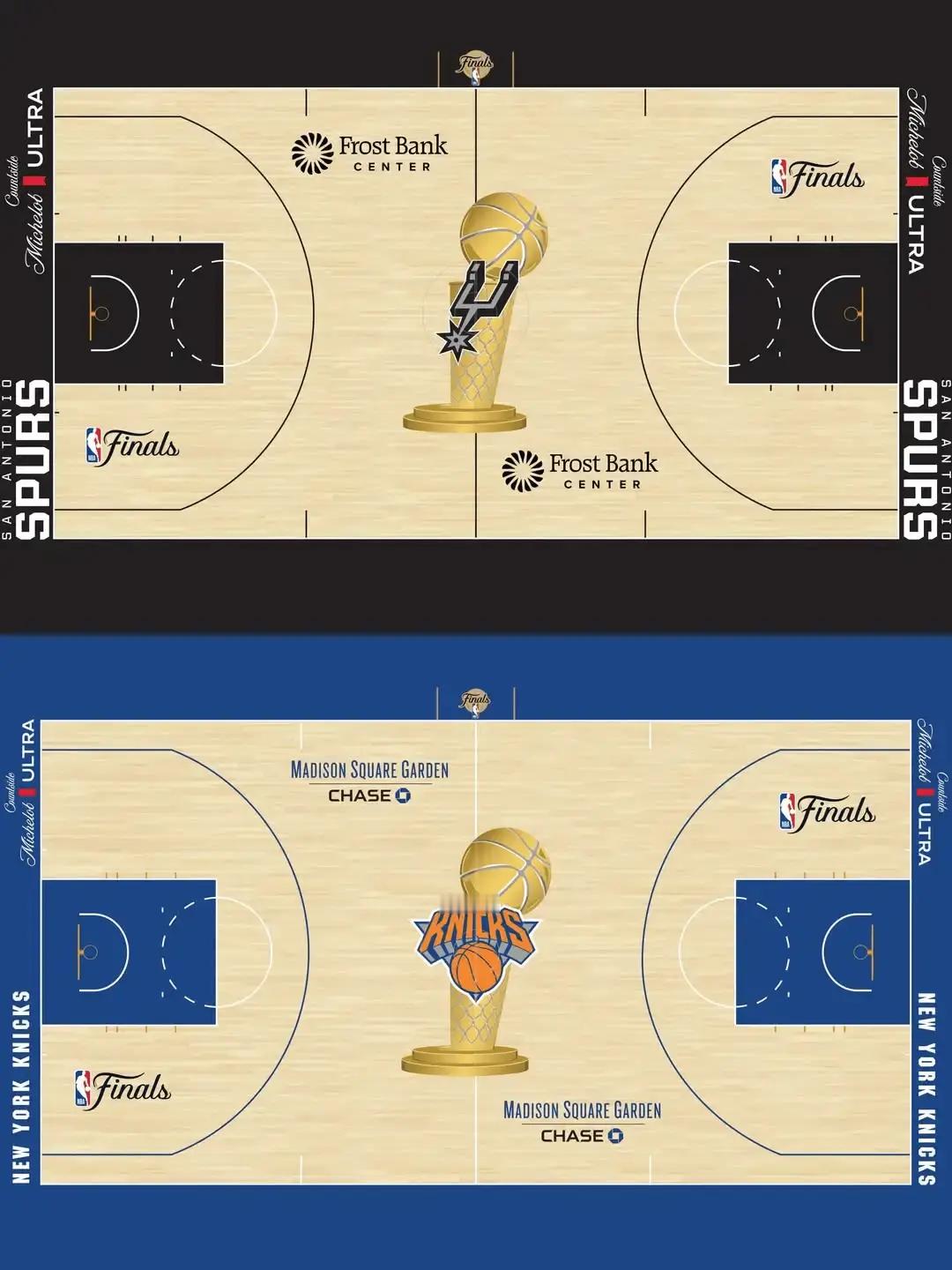 NBA官方晒本次总决赛地板终于回归经典了，上一次出现还是09年总决赛吧NBA总决
