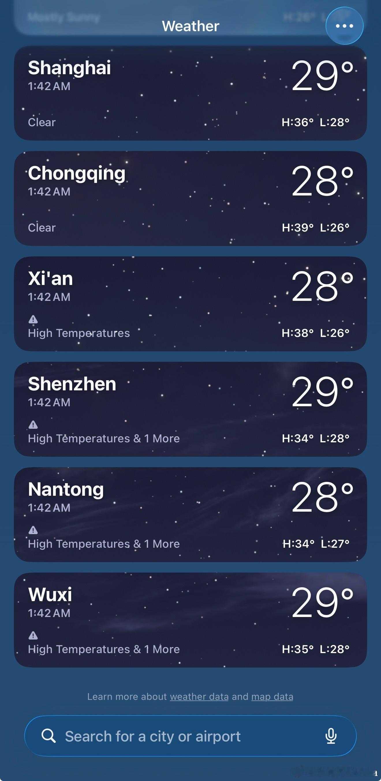 为回国做准备，一打开 Weather 就像气球被放了一大半气🥴要多看点美食照片