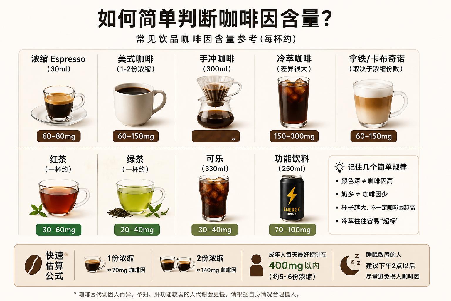 看不见的咖啡因终于可视化了每天不要超过两杯美式就好了瑞幸感觉含量低些，所以最近都
