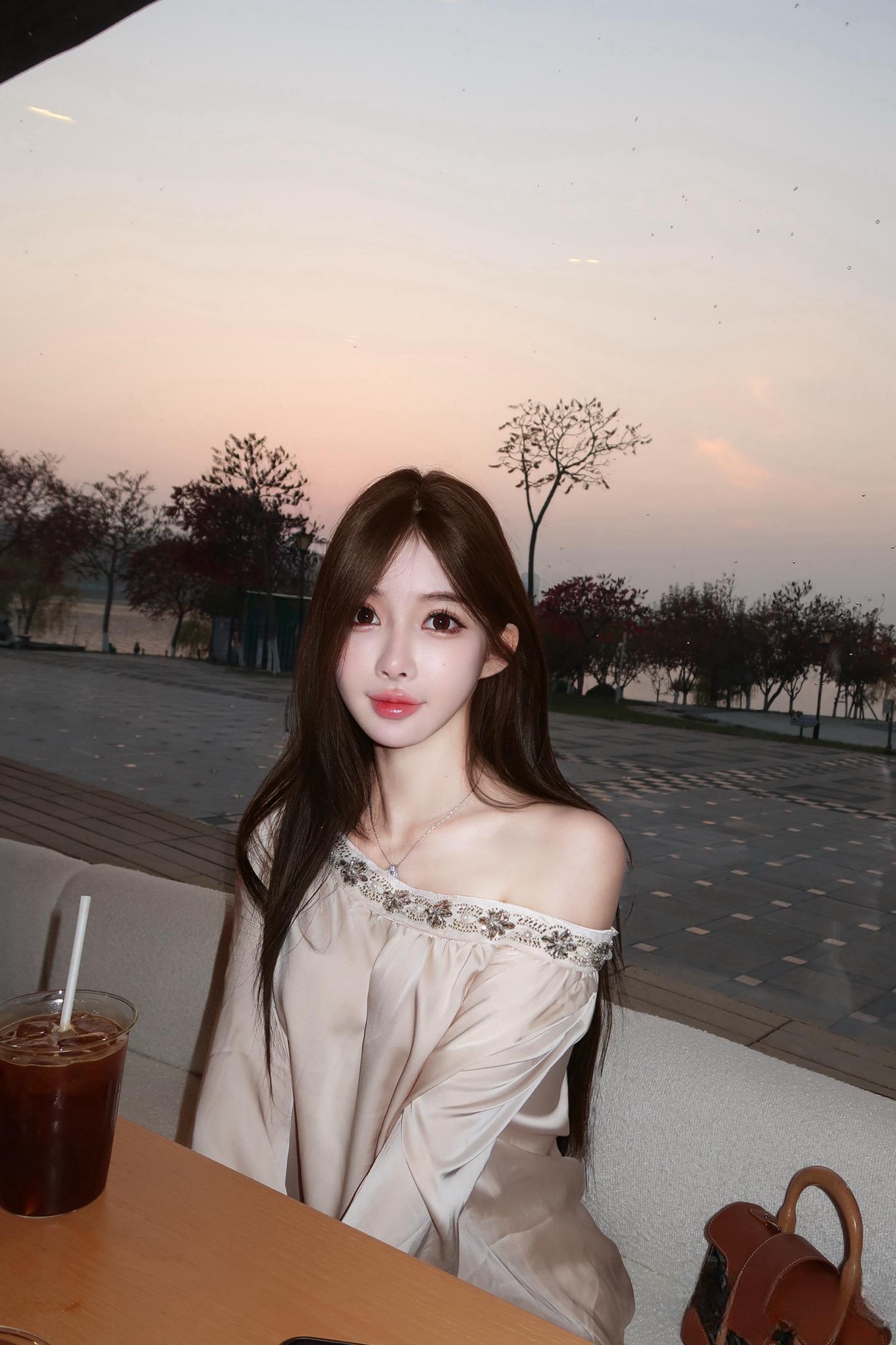 落日余晖映晚霞一抹夕阳美如画