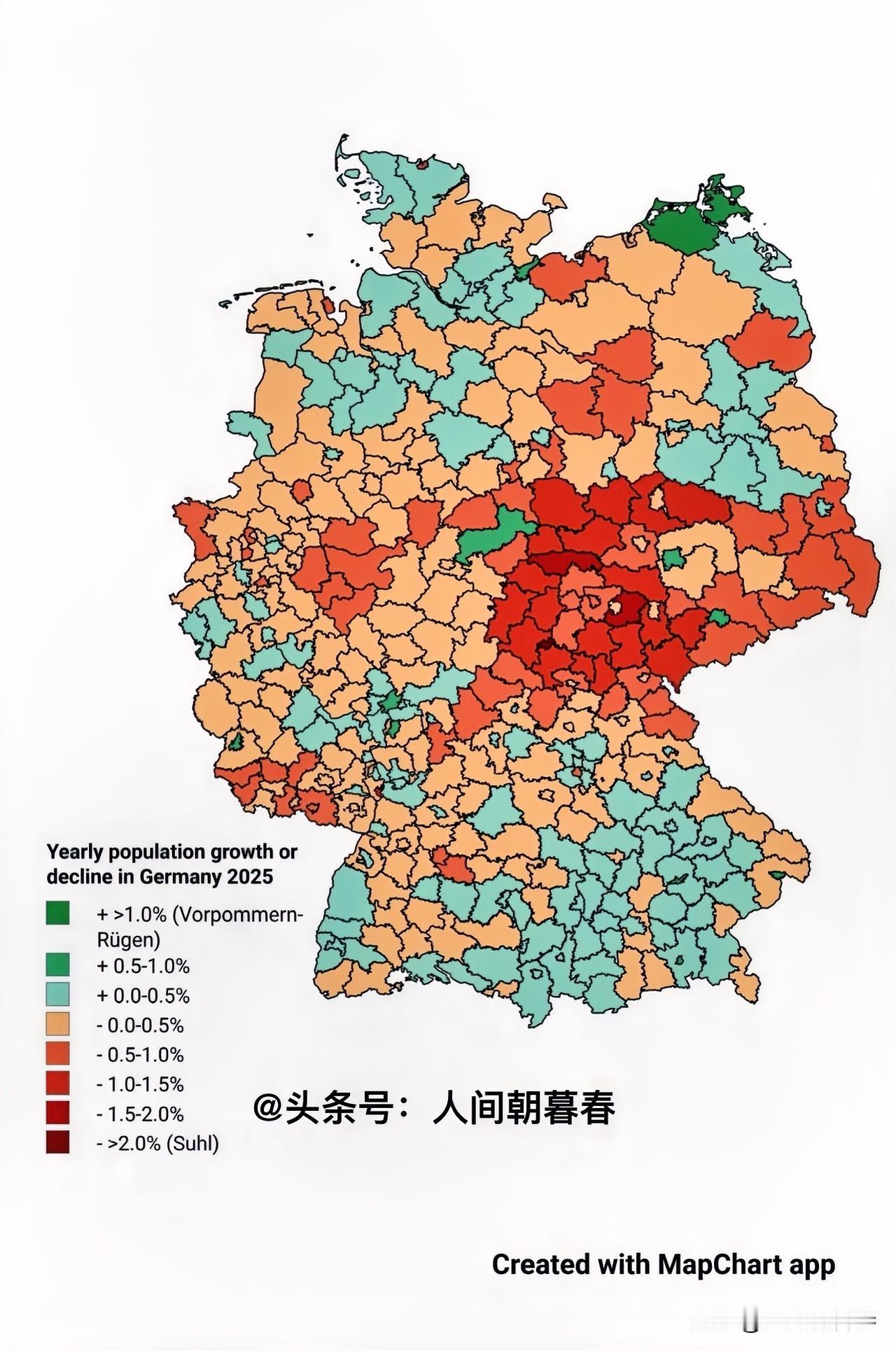 德国北部地区与南部地区人口之所以稀少，究其原因在于北德平原多为冰碛地貌，土壤以沙