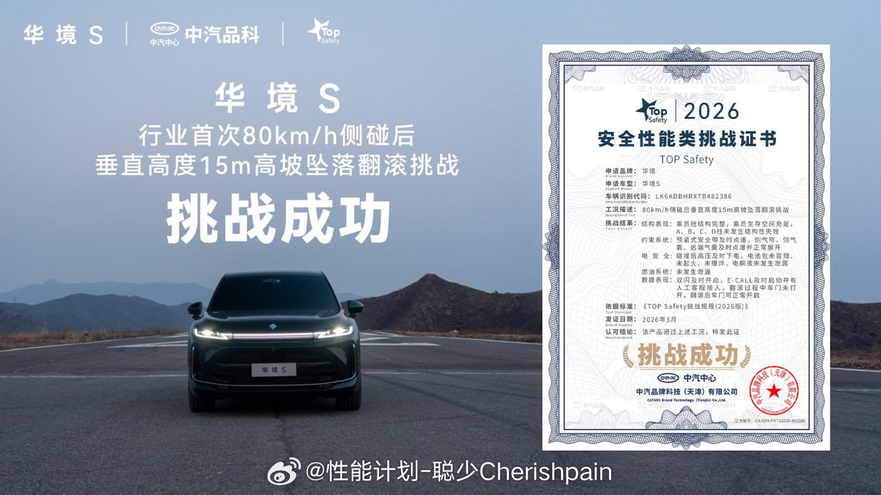 卧槽？行业首创“叠满Buff”的极限安全测试，华境S居然扛住了！上汽通用五菱和华