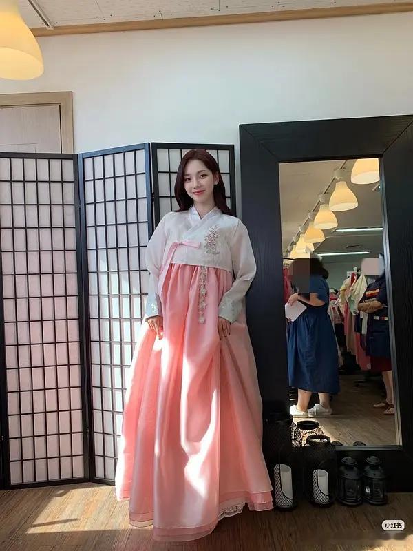 Vogue metgala晚会外网发布aespa柳智敏的礼服说这是韩国刺绣，引发