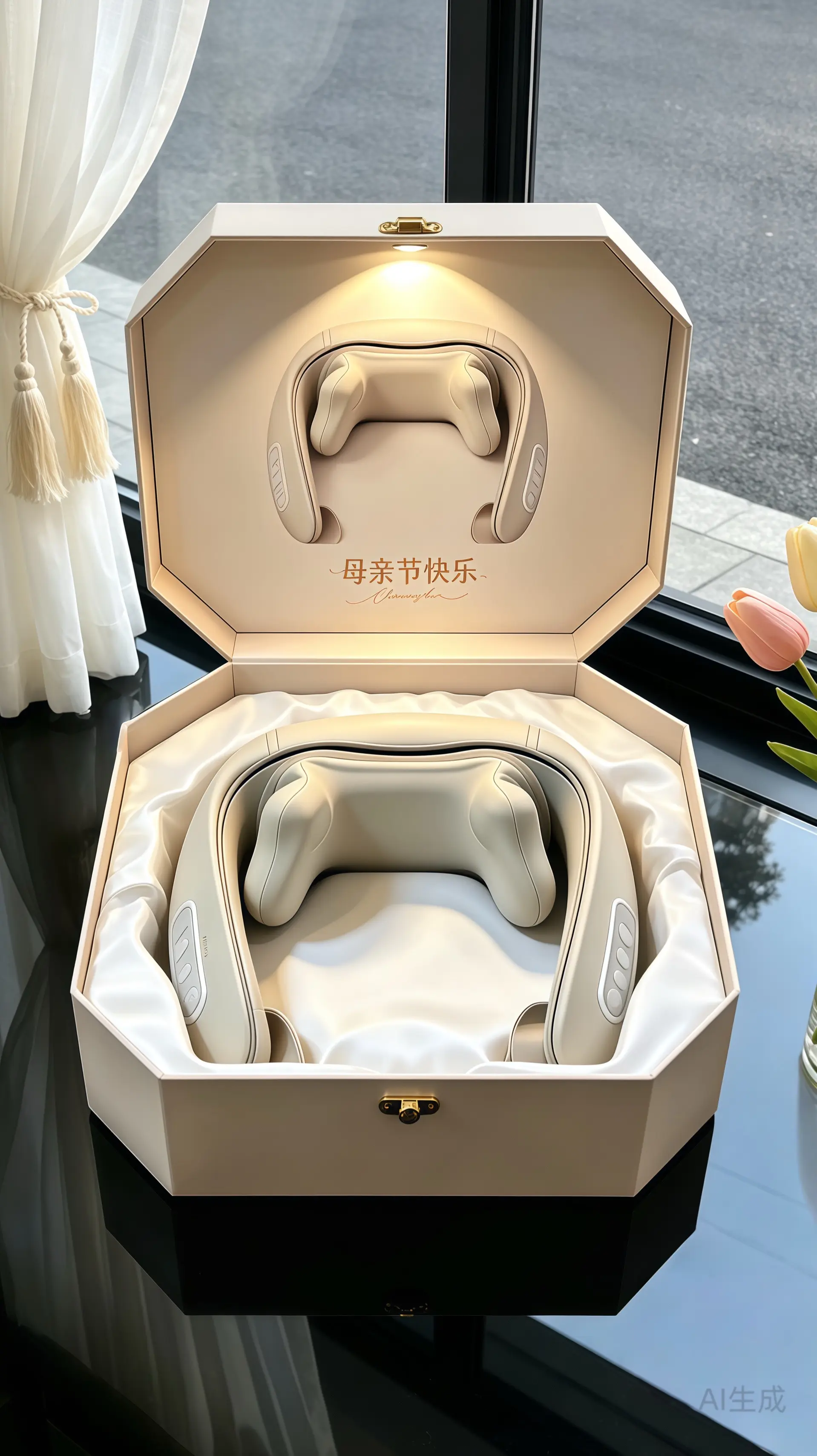 腰颈按摩披肩。