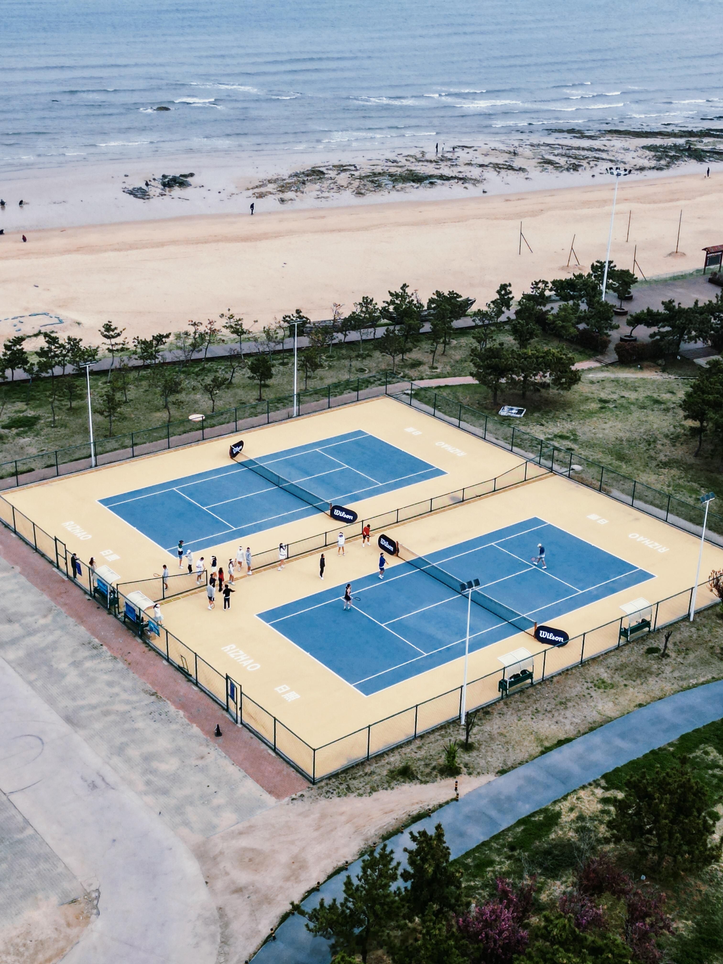 从日照开始4天的网旅🎾氛围感很难不爱啊也认识了一些新伙伴🥳新手差生正式开打前