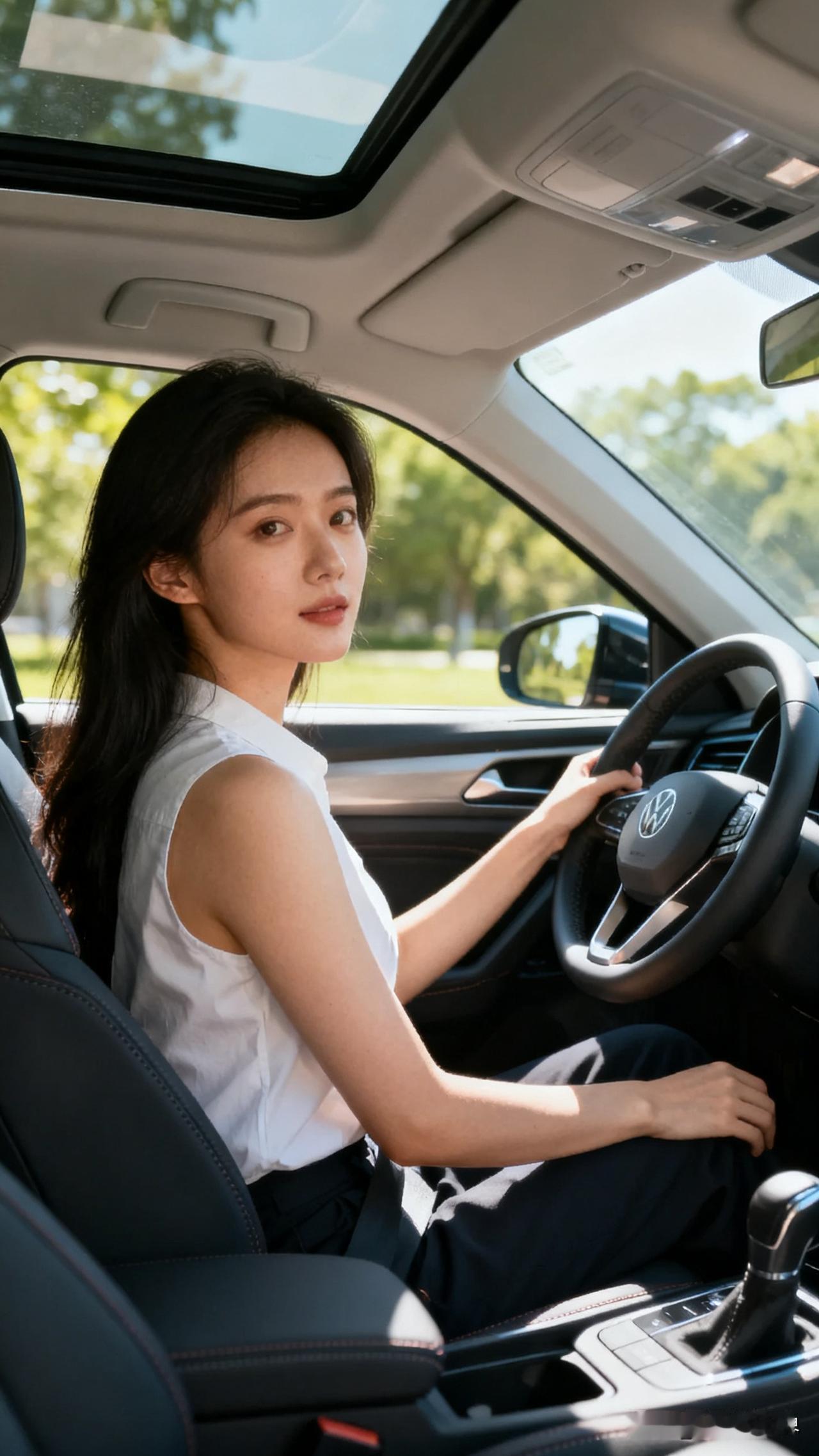 驾驶Volkswagen，享受阳光与自由！🌞🚗驾驶幸福感 春日驾乘体验