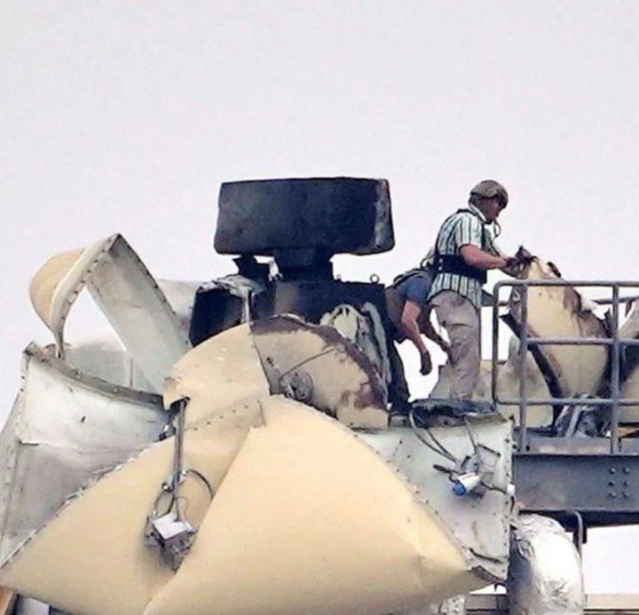 3月14日晚，美国驻伊拉克巴格达大使馆遭伊朗无人机袭击，大使馆建筑屋顶上的一台S