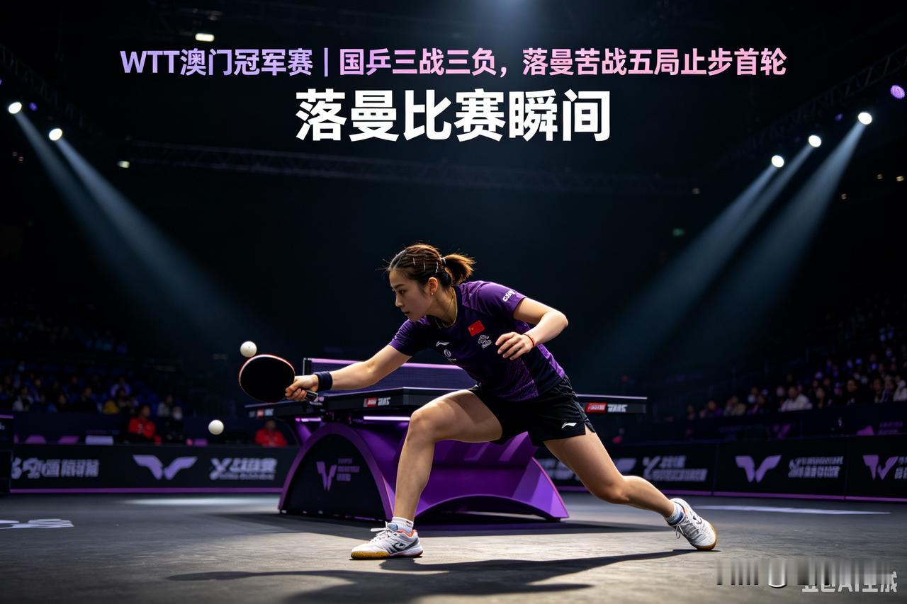 🏓WTT澳门冠军赛爆冷：国乒单日三战三负，蒯曼苦战五局止步首轮
 
北京时间9