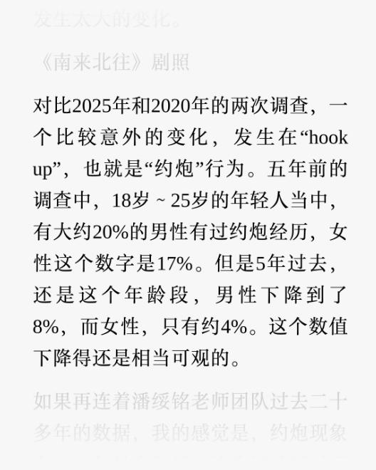 三联生活周刊：约炮的青年男女比例下降了。

看到三联生活周刊的这篇报道，我的第一