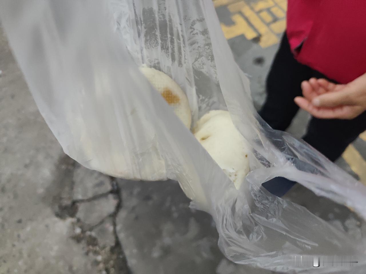 记录我的20261月31日，星期六，我和老婆的早餐是一人一个一元钱的粉条包，这是