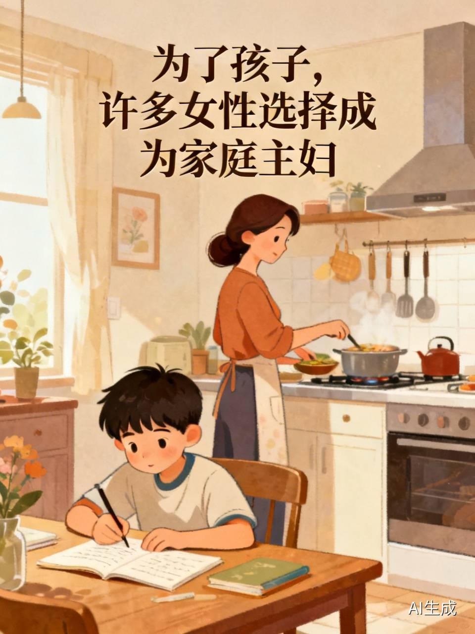 我发现许多女人，过着过着就过成了家庭主妇。

接孩子回来，在电梯里碰到我楼上邻居