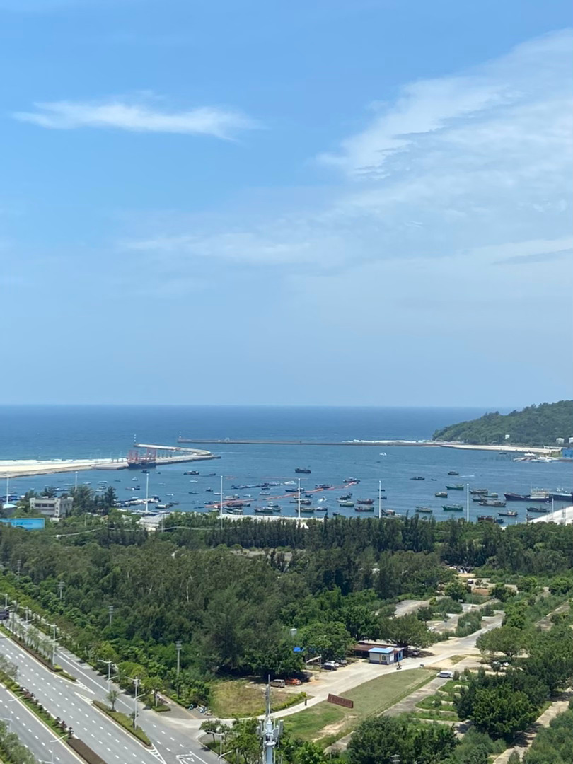 最近的太阳大到完全不敢出门了 夏天的海风都是热的 