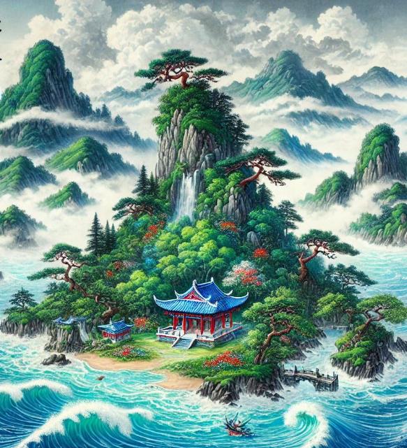 品读《山海经》527——《海内东经》都州
原文：
都州在海中。一曰郁州。

解析