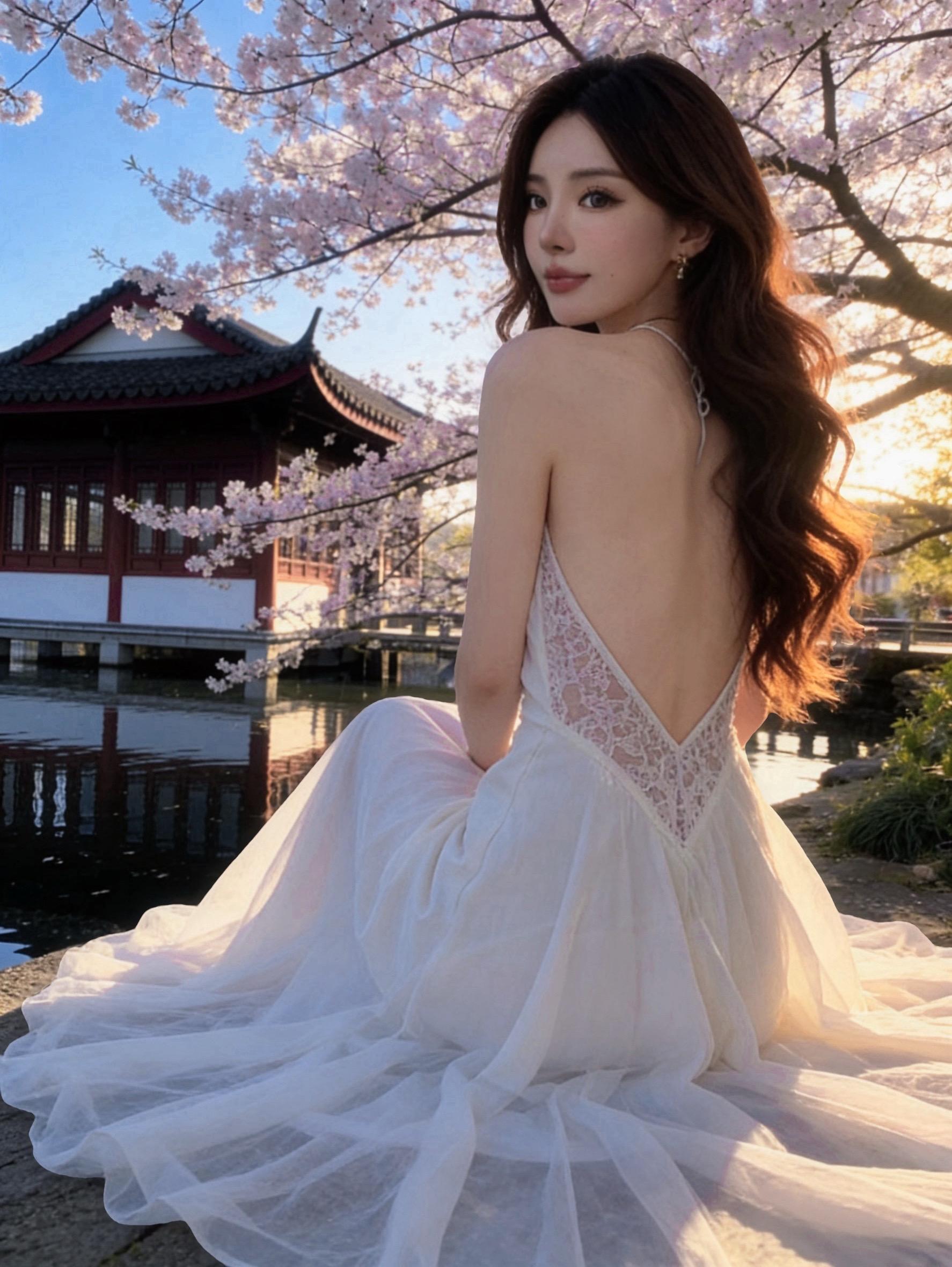 樱花树下谁站都美🌸。