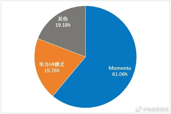 Momenta占NOA第三方市场61%份额  意料之中的事情吧，可能很多人不知道