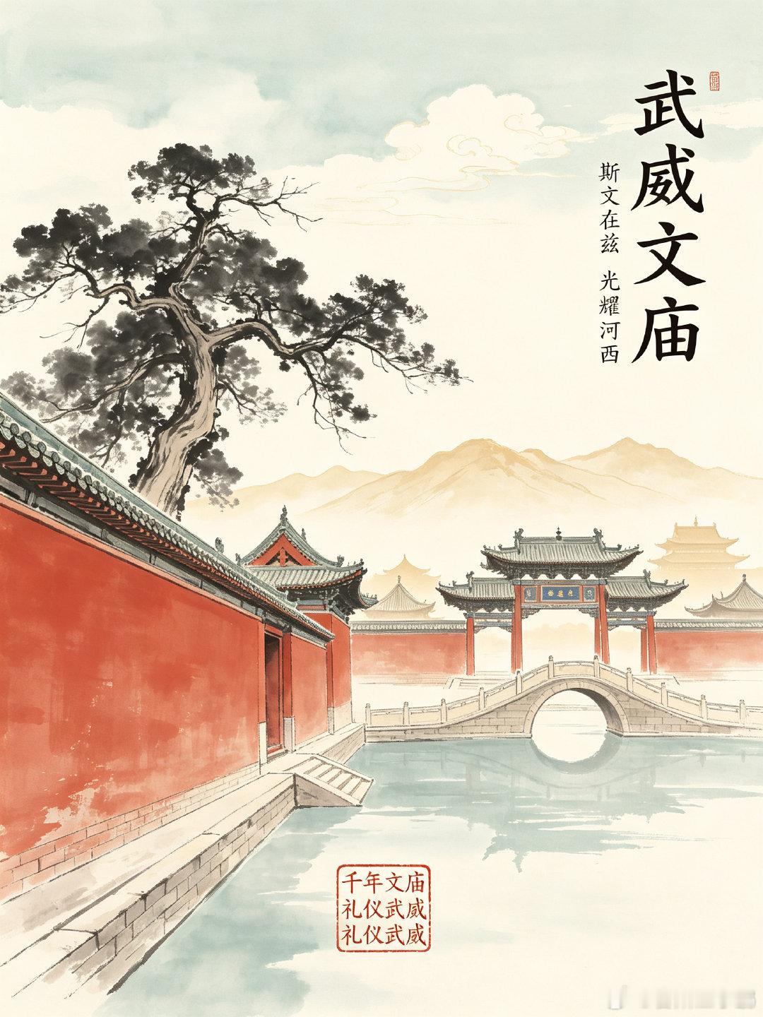 武威文庙陇右规模宏大的儒学古建始建于明正统四年的武威文庙，坐拥 “陇右学宫之冠”
