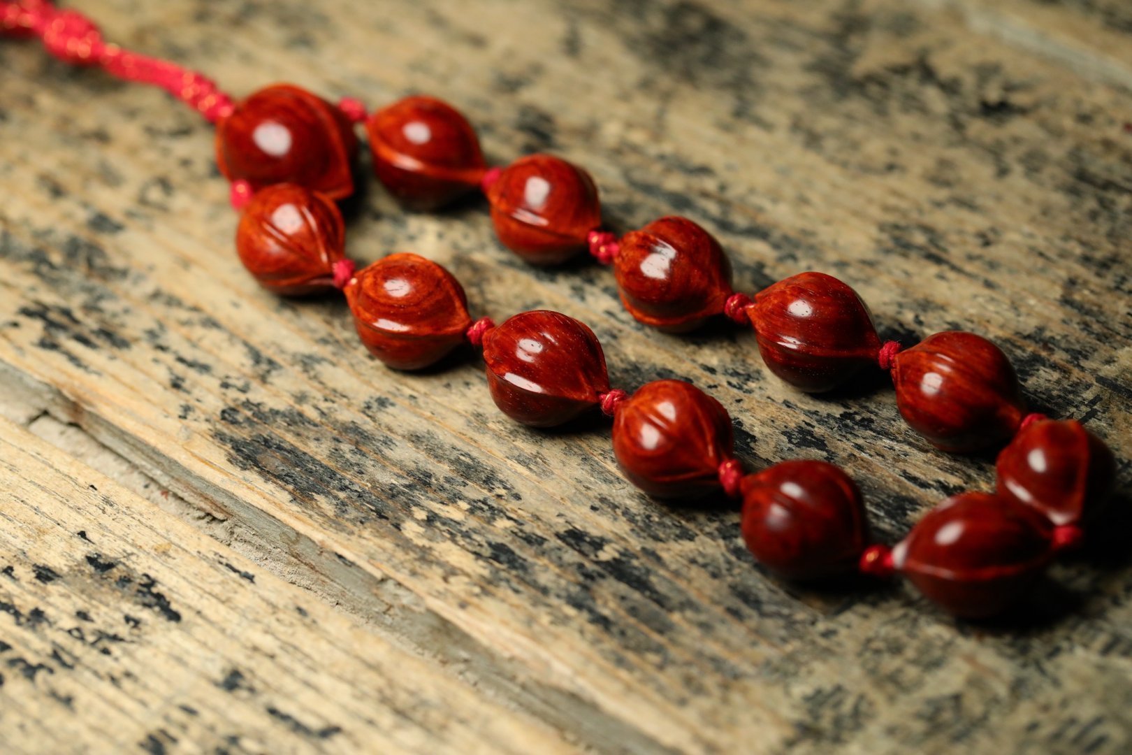 小叶紫檀 | 梅林铁核手持一条2*1.7cm 